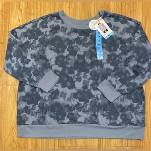 Mondetta Floral Printed Sweatshirt Top Size: 3X (NWT)